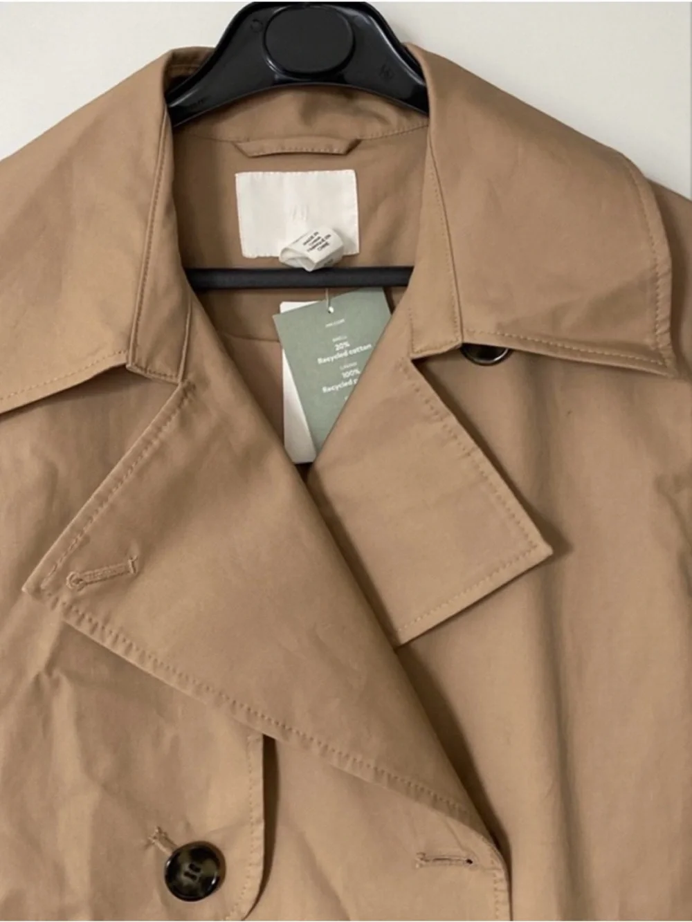 H&M Cotton Twill Trench Coat - Picture 5 of 7
